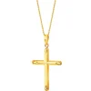 Złota zawieszka - krzyż