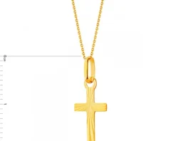 Złota zawieszka - Krzyż