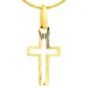 Złota zawieszka - krzyż