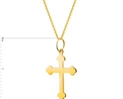 Złota zawieszka - krzyż