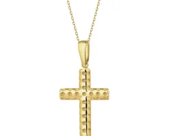 Złota zawieszka - krzyż