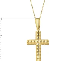 Złota zawieszka - krzyż