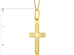 Złota zawieszka - krzyż