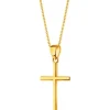 Złota zawieszka - krzyż