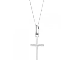 Złota zawieszka - krzyż