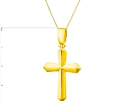 Złota zawieszka - krzyż