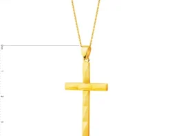 Złota zawieszka - krzyż