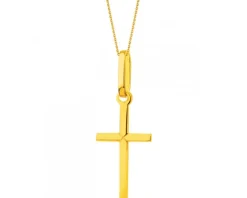 Złota zawieszka - krzyż