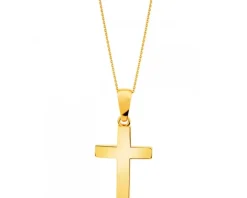 Złota zawieszka - krzyż