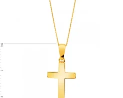 Złota zawieszka - krzyż