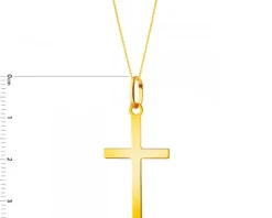 Złota zawieszka - krzyż