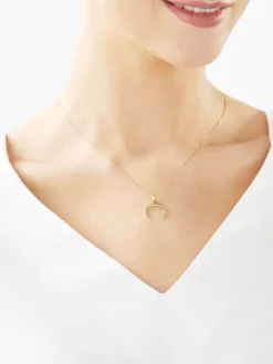 Złota zawieszka - Księżyc