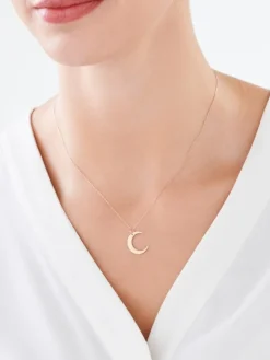 Złota zawieszka - Księżyc