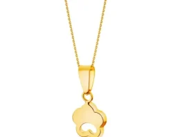 Złota zawieszka - kwiat