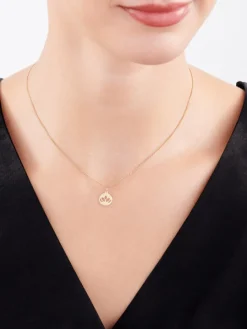 Złota zawieszka - kwiat lotosu