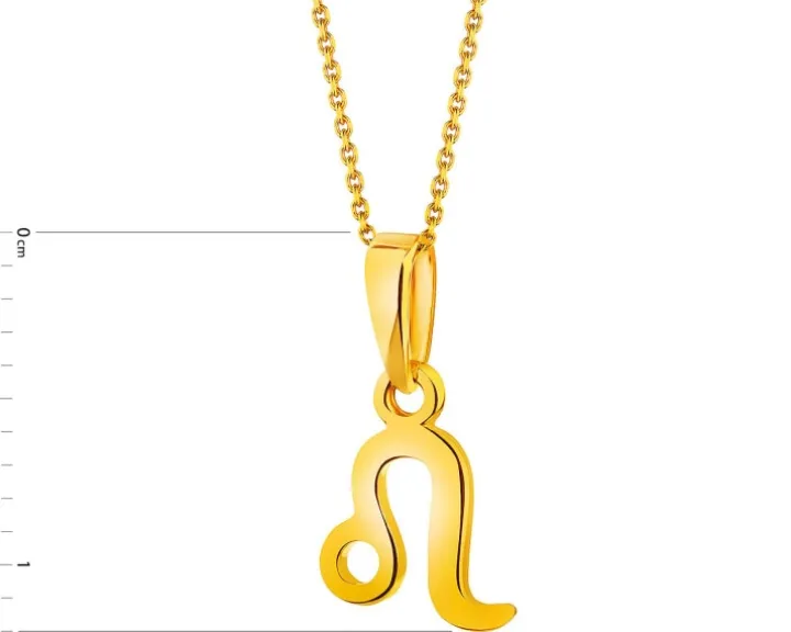 Złota zawieszka - Lew