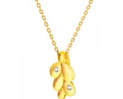 Złota zawieszka - liść