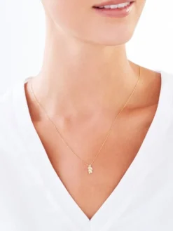 Złota zawieszka - liść