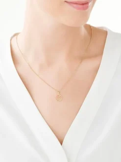 Złota zawieszka - litera A