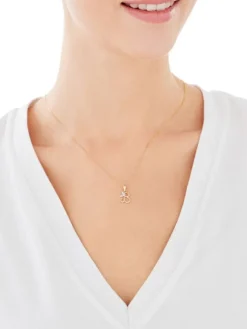 Złota zawieszka  - Litera B