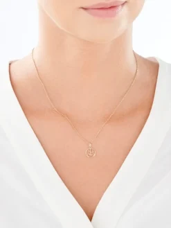 Złota zawieszka - litera B