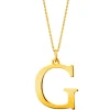 Złota zawieszka - litera G