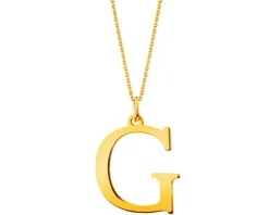 Złota zawieszka - litera G