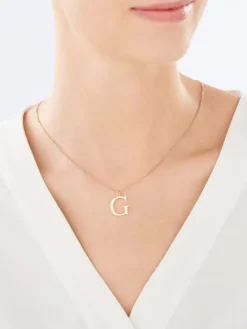 Złota zawieszka - litera G