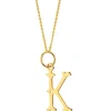 Złota zawieszka - litera K