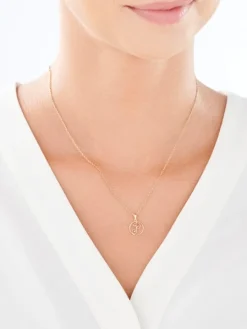 Złota zawieszka - litera P