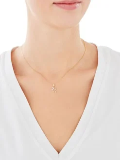 Złota zawieszka - litera R