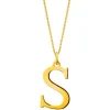 Złota zawieszka - litera S