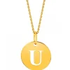Złota zawieszka - litera U