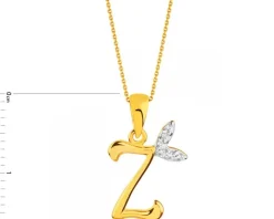 Złota zawieszka  - Litera Z