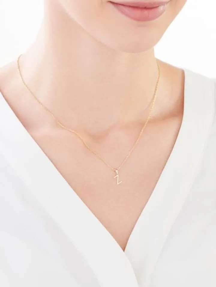 Złota zawieszka - litera Z