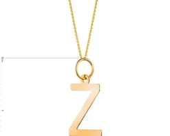 Złota zawieszka - litera Z