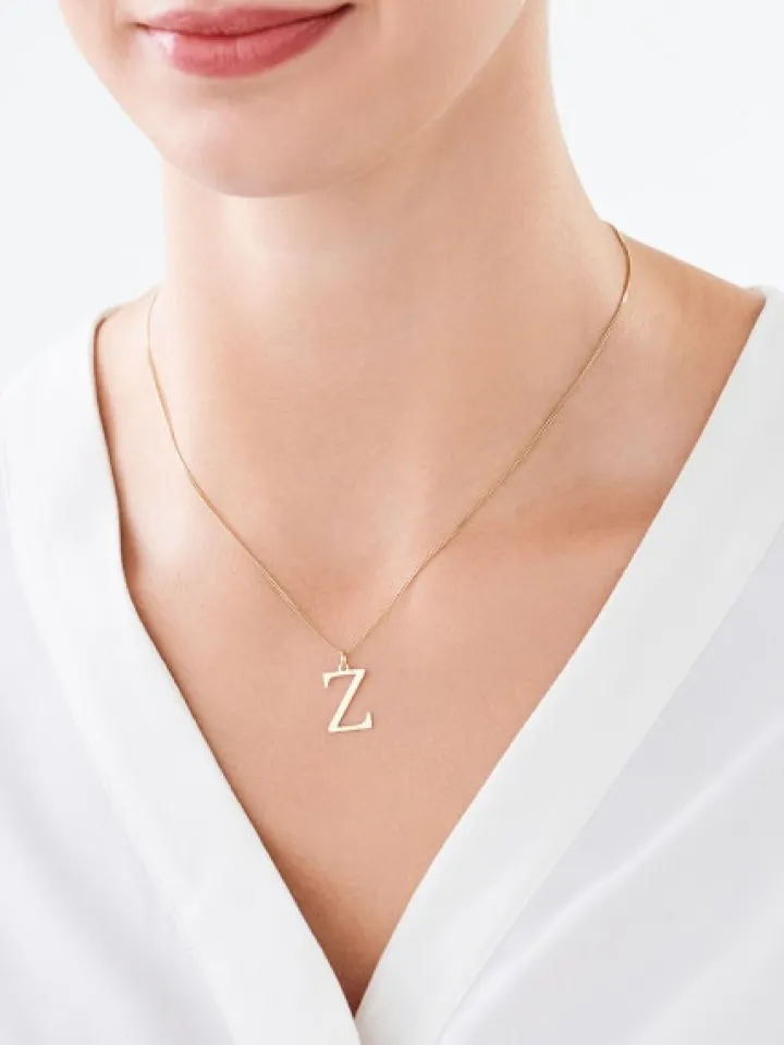 Złota zawieszka - litera Z