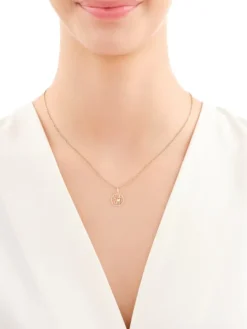 Złota zawieszka - love