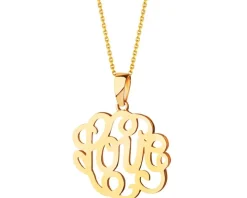 Złota zawieszka - love