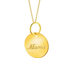Złota zawieszka - mama