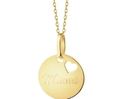 Złota zawieszka - mama
