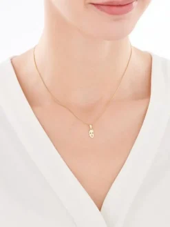 Złota zawieszka - maska