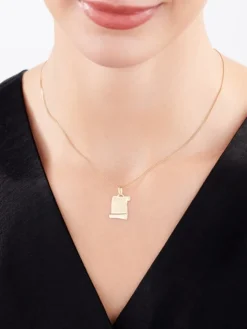 Złota zawieszka - medalik I Komunia Święta