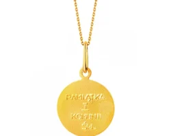 Złota zawieszka - medalik I Komunia Święta