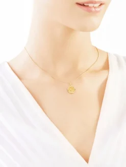 Złota zawieszka - medalik I Komunia Święta