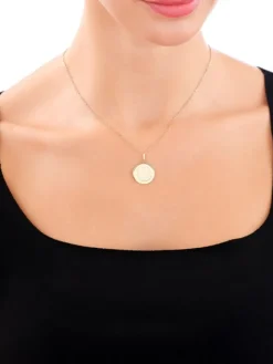 Złota zawieszka - medalik Matka Boska Częstochowska