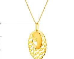 Złota zawieszka - medalik Matka Boska