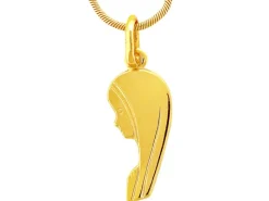 Złota zawieszka - medalik Matka Boska