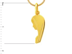 Złota zawieszka - medalik Matka Boska