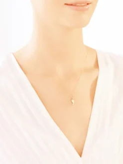 Złota zawieszka - medalik Matka Boska